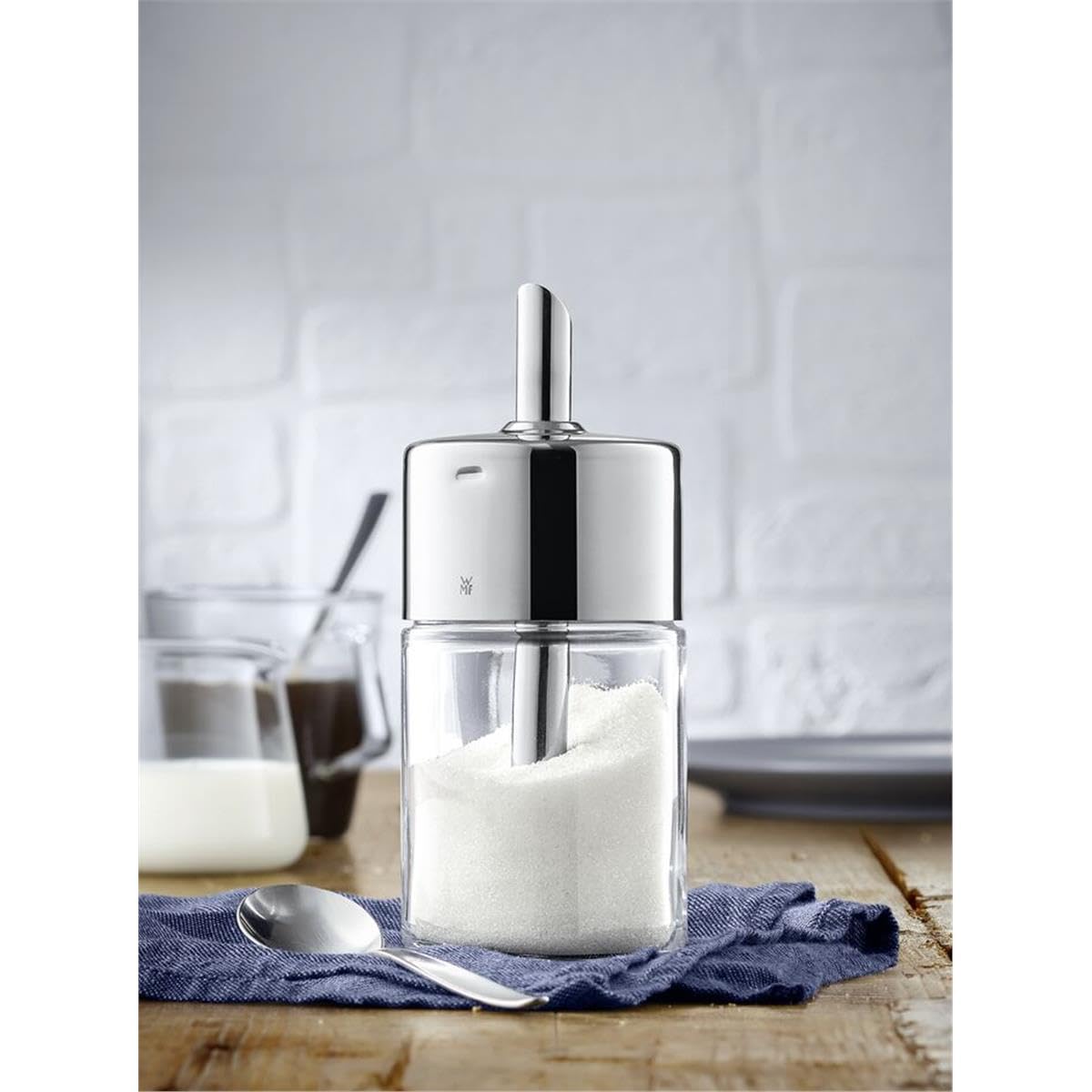 wmf-barista-zuckerstreuer-240g-zuckerspender-aus-glas-mit-cromargan-edelstahl-po image 2