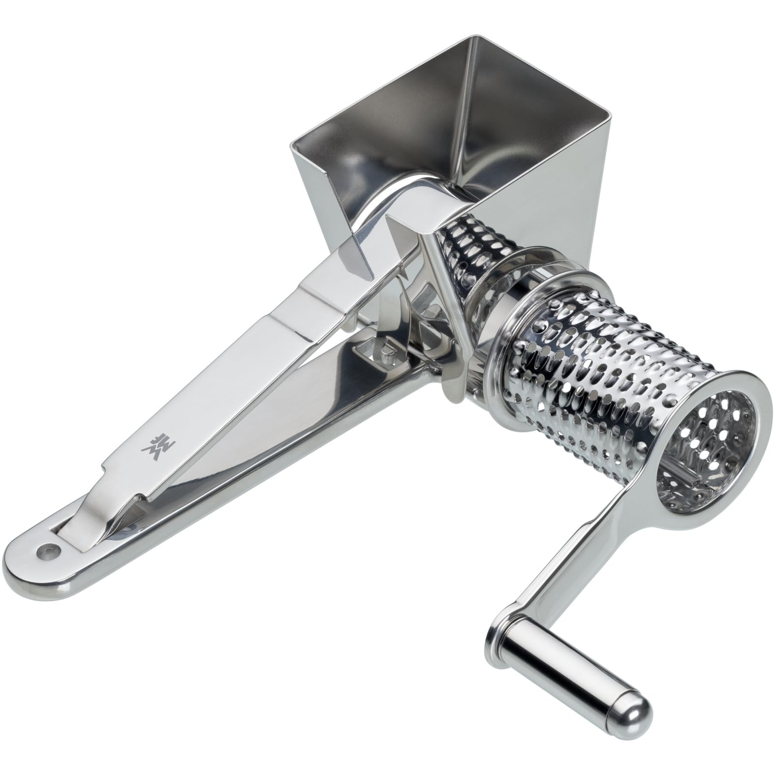 wmf-gourmet-parmesanreibe-mit-kurbel-18-cm-k-sereibe-und-parmesanm-hle-aus-edels image 3