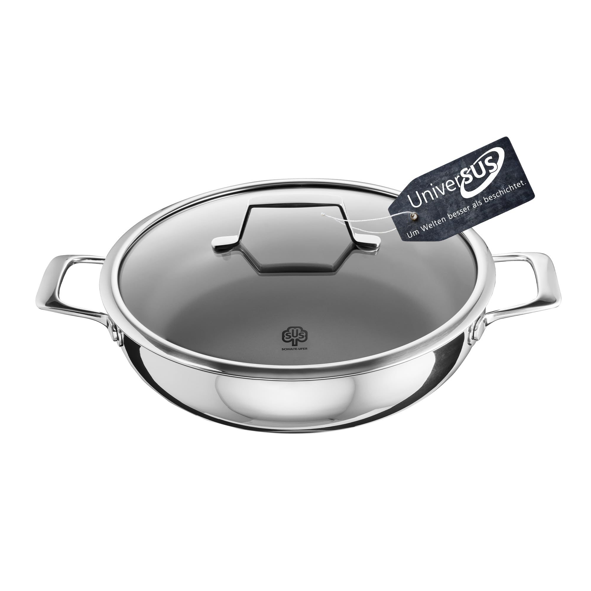 schulte-ufer-astral-schmorpfanne-24-cm-mit-universus-oberfl-che-edelstahl-ohne-p image 1