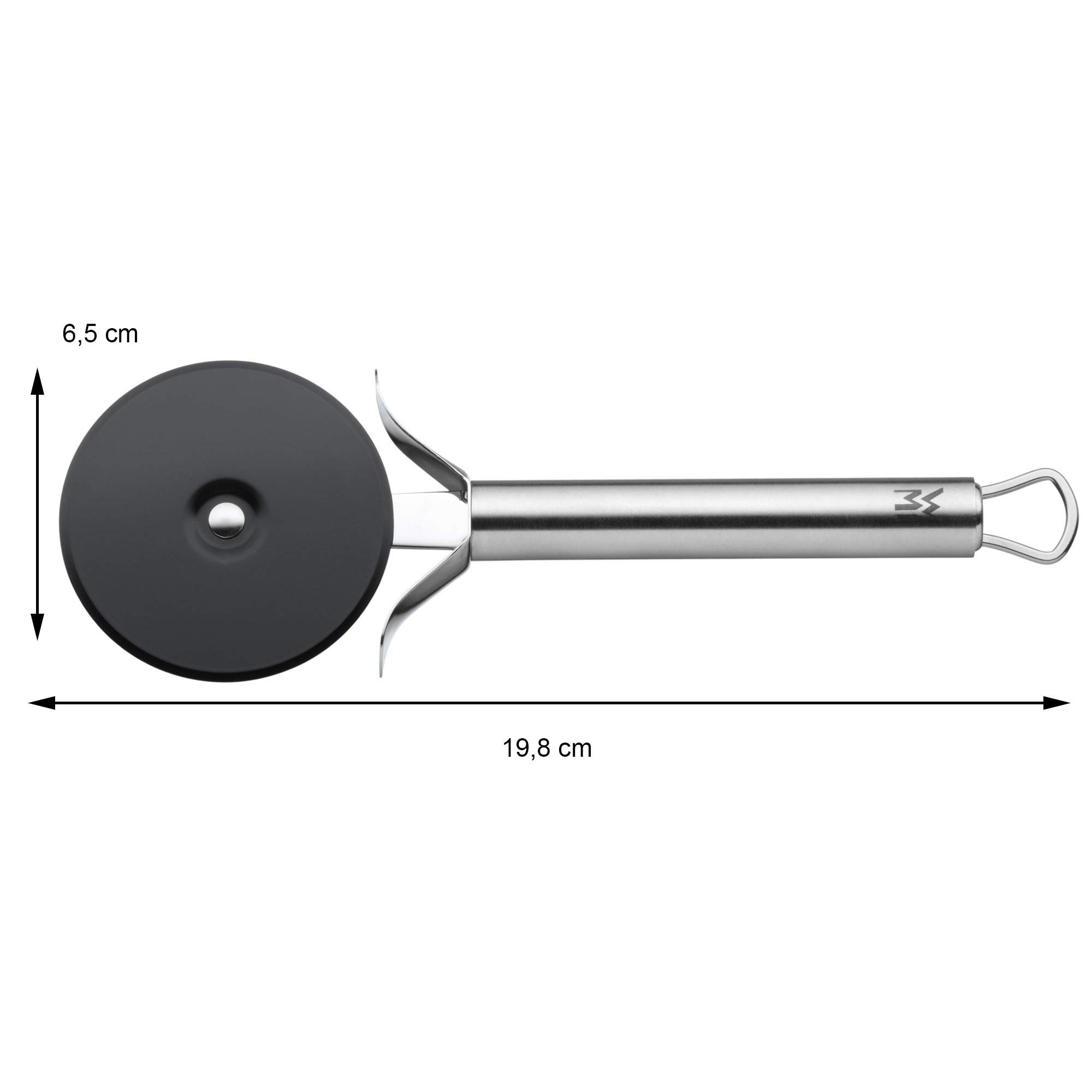 wmf-profi-plus-pizzaschneider-19-8-cm-pizzaroller-mit-beschichtetem-teigrad-crom image 3