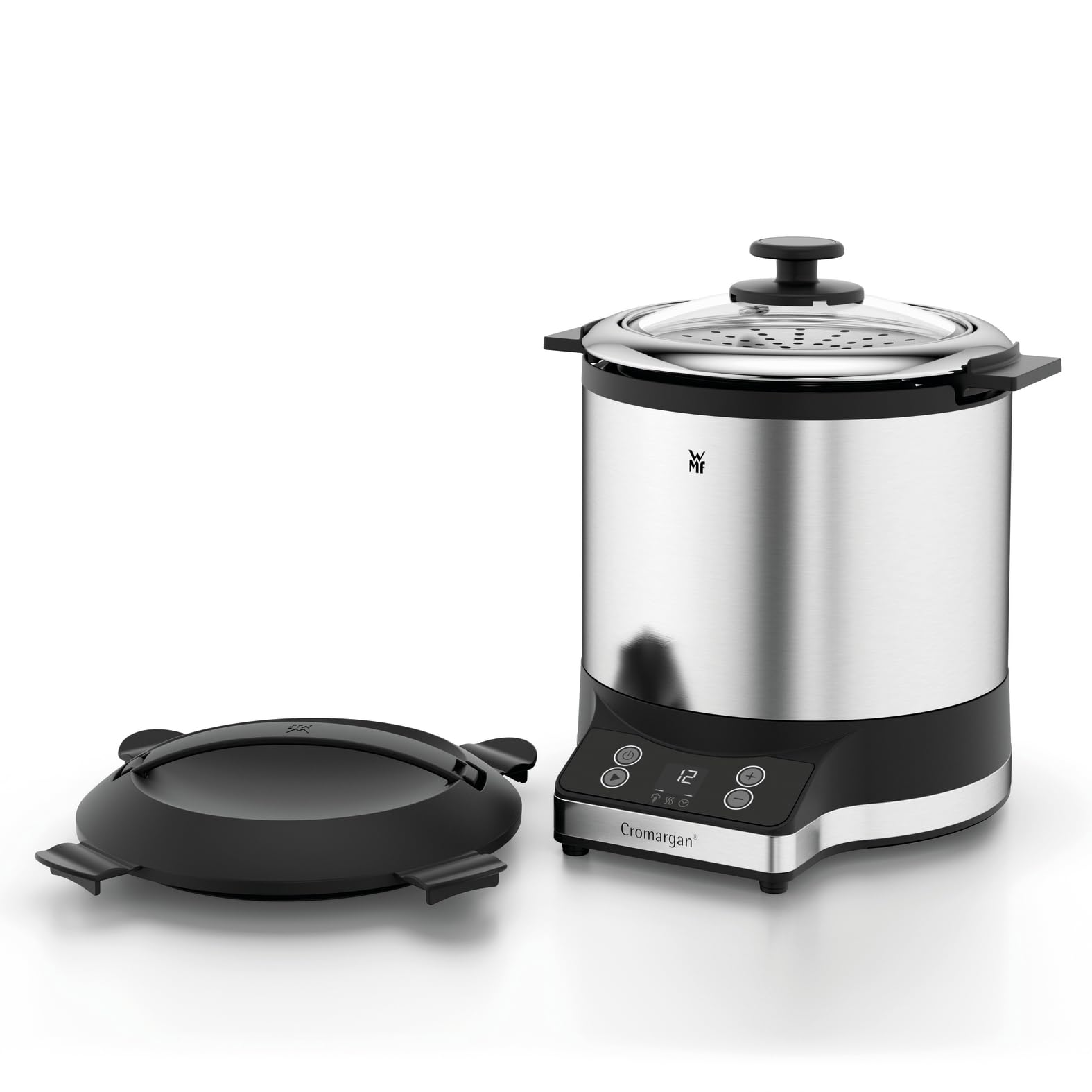 wmf-k-chenminis-reiskocher-220-w-1-l-mit-dampfgaraufsatz-und-to-go-box-cromargan image 2