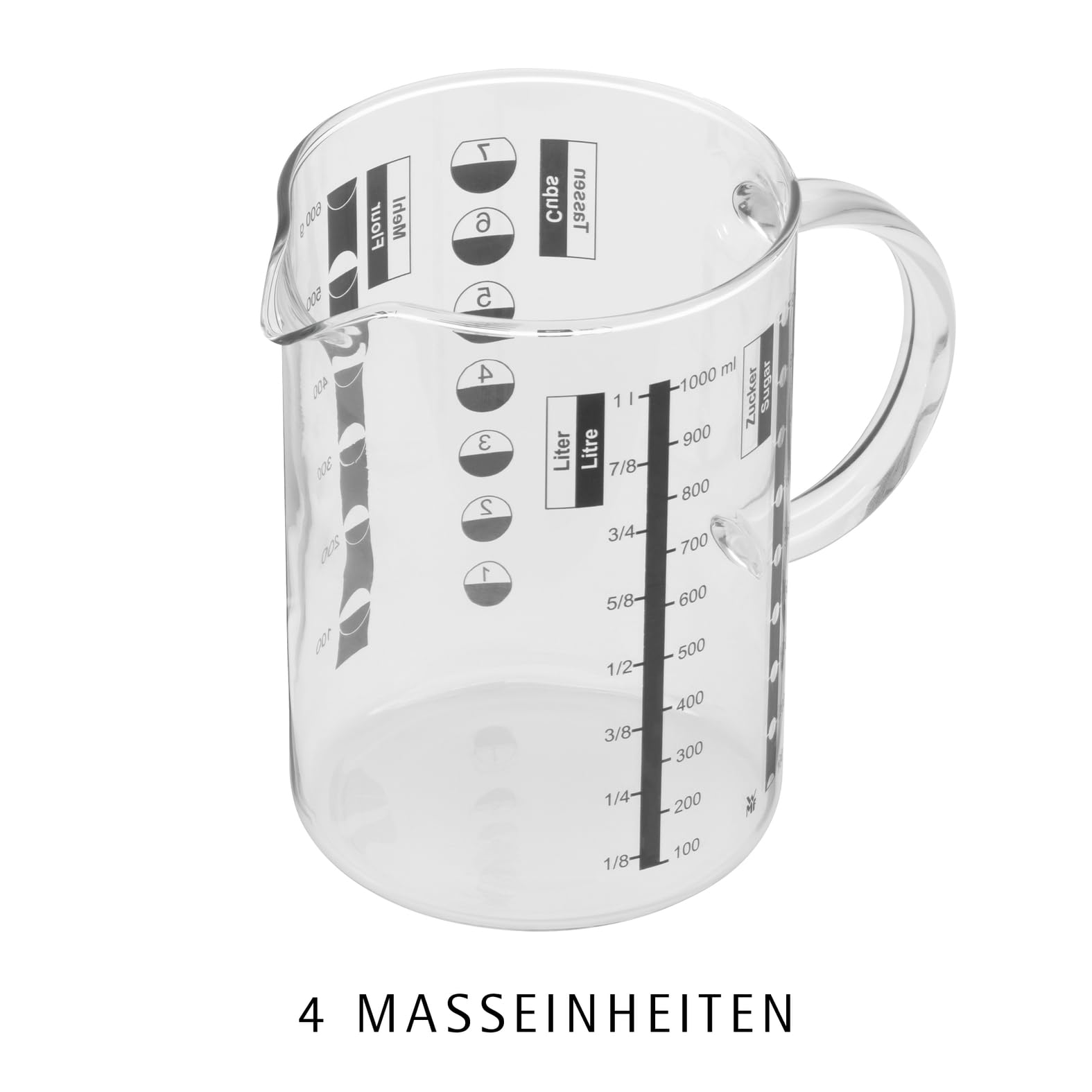 wmf-gourmet-messbecher-1-l-hitzebest-ndiger-glas-messbecher-mit-pr-ziser-4-fach- image 2