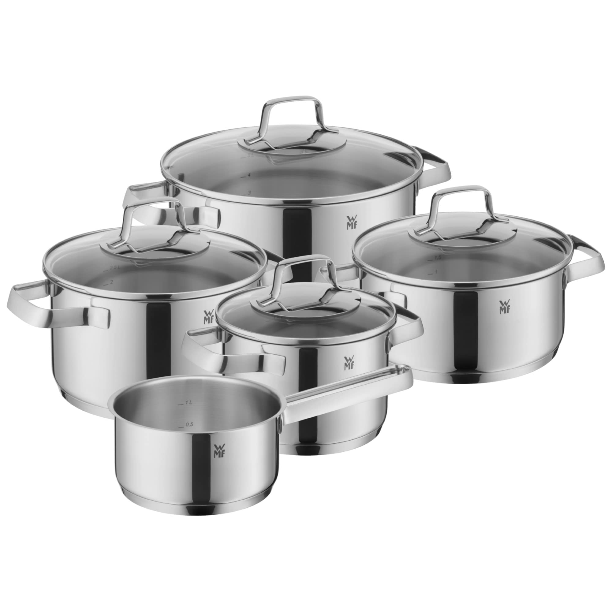 wmf-belmonte-topfset-induktion-5-teilig-kochtopf-set-mit-glasdeckel-cromargan-po image 1
