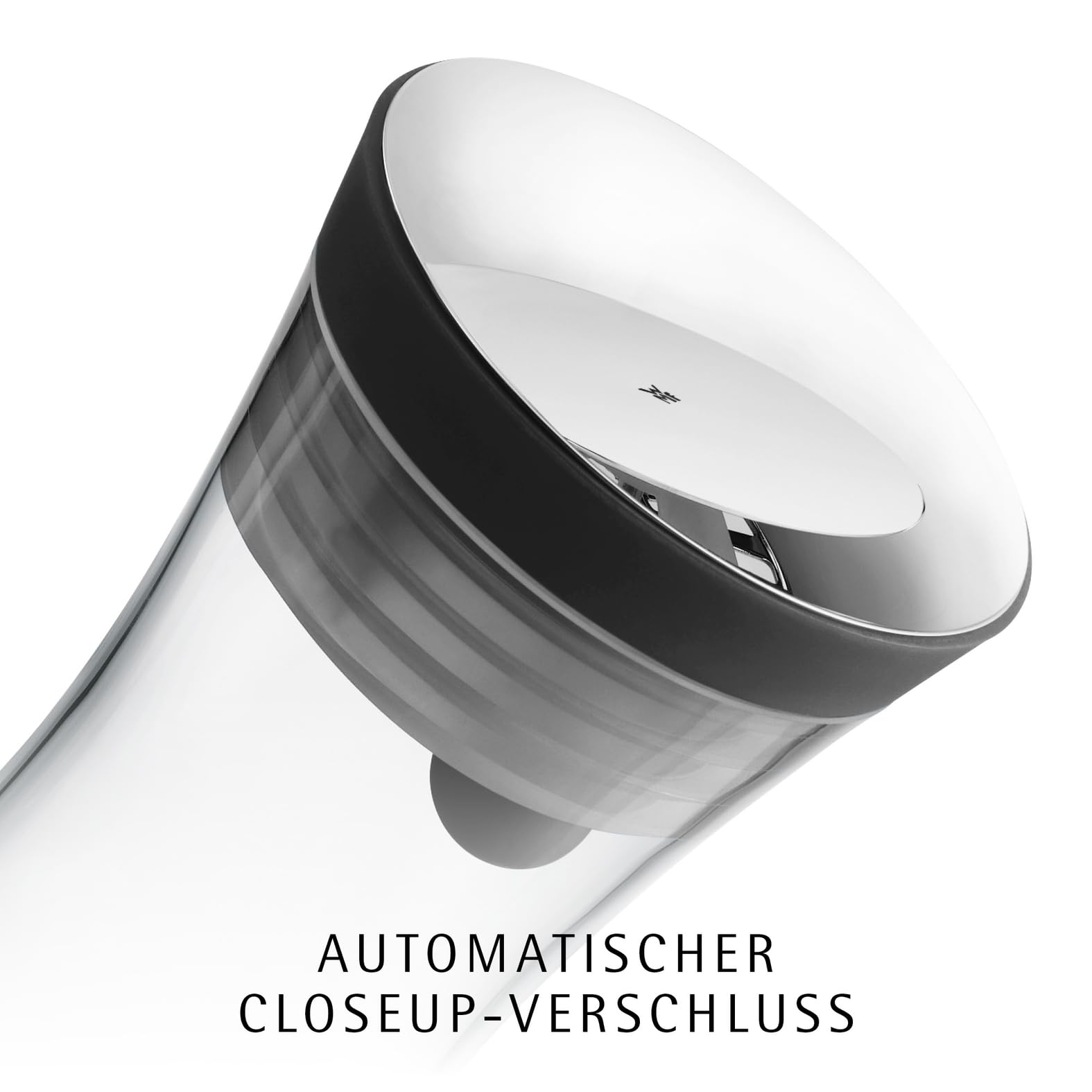 wmf-basic-wasserkaraffe-1l-mit-deckel-glaskaraffe-mit-closeup-verschluss-aus-cro image 4