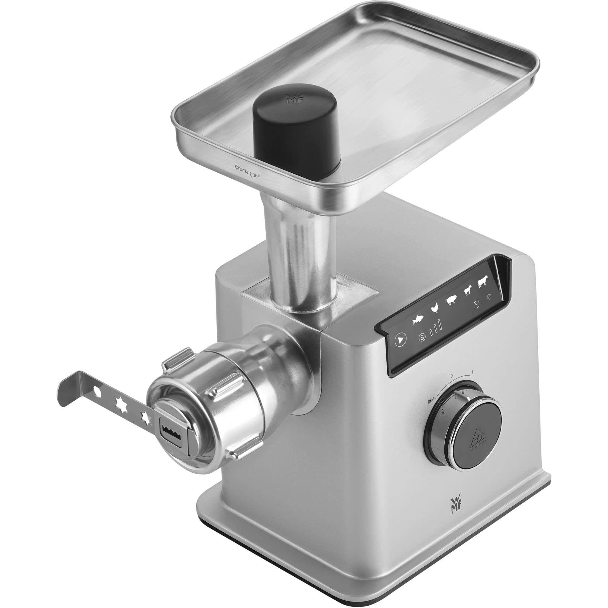wmf-profi-plus-fleischwolf-elektrisch-350-w-wurstf-llmaschine-mit-r-cklauf-3-loc image 6