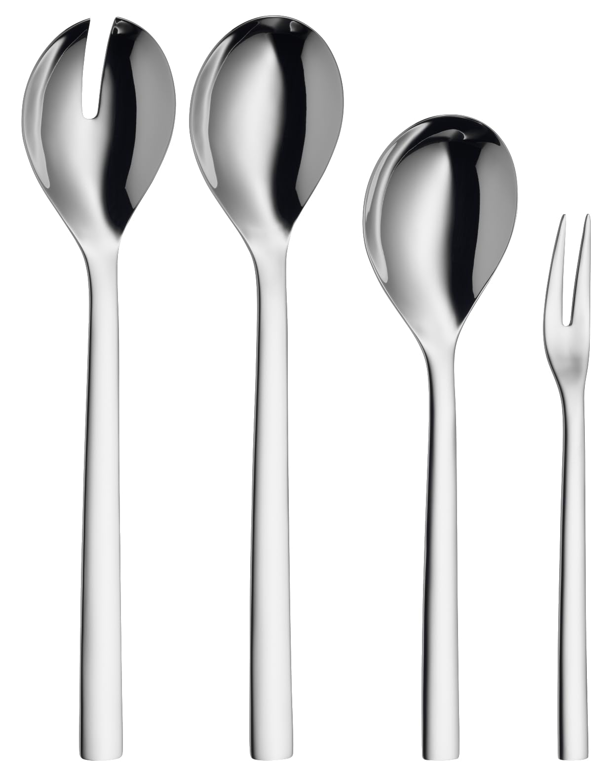 wmf-nuova-servierbesteck-set-4-teilig-salatbesteck-servierl-ffel-serviergabel-cr image 1