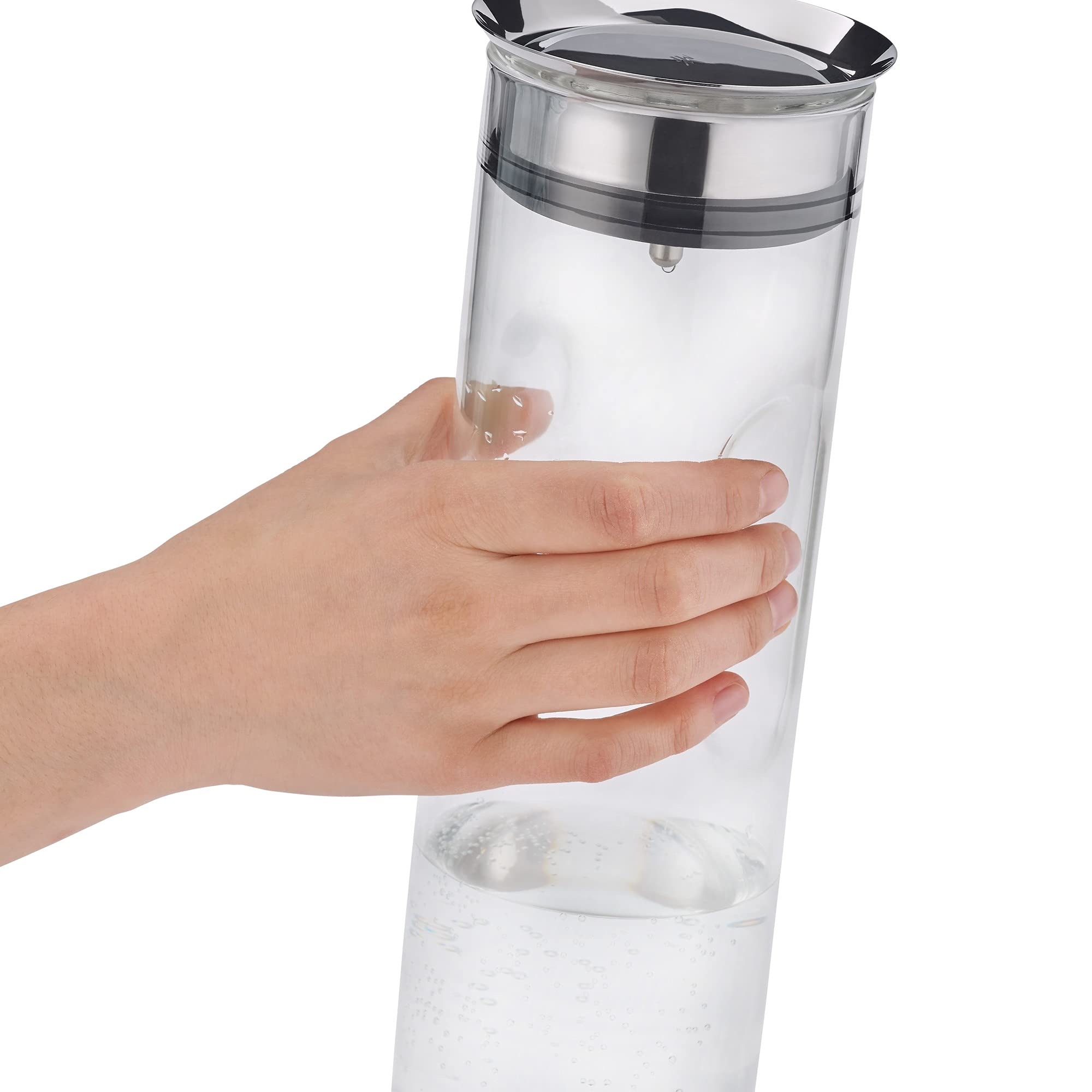 wmf-motion-wasserkaraffe-0-8-l-mit-deckel-glaskaraffe-mit-closeup-verschluss-aus image 4