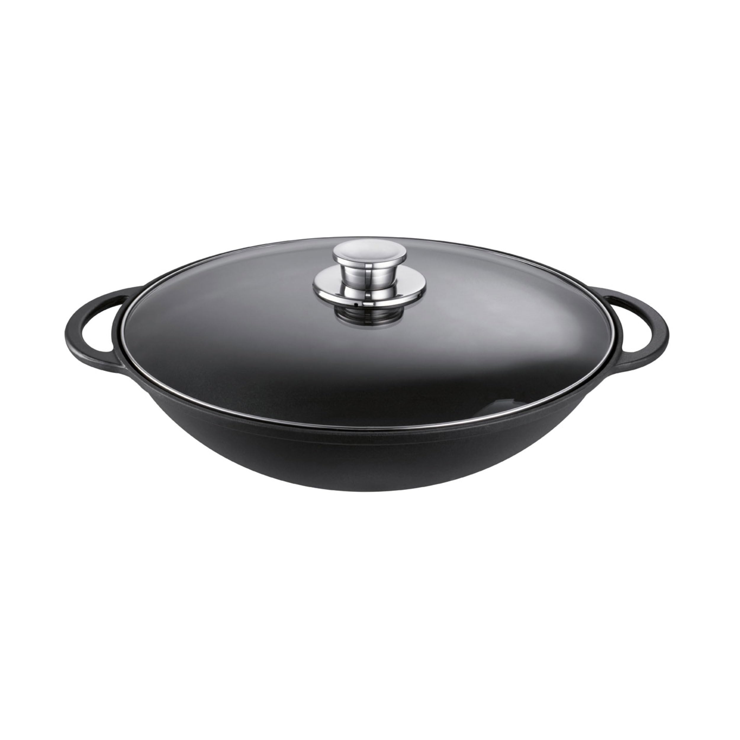schulte-ufer-rustika-1662-36-s-wok-36-cm-emailliertes-gusseisen-schwarz-induktio image 1