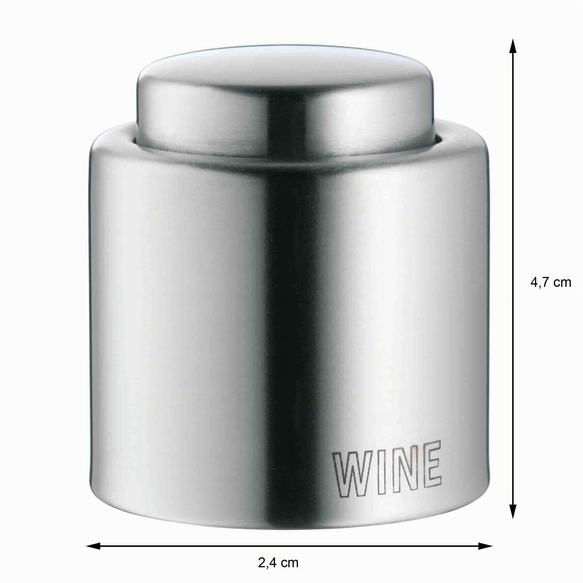 wmf-clever-more-weinverschluss-mit-aufschrift-weinflaschenverschluss-2-4-cm-crom image 3