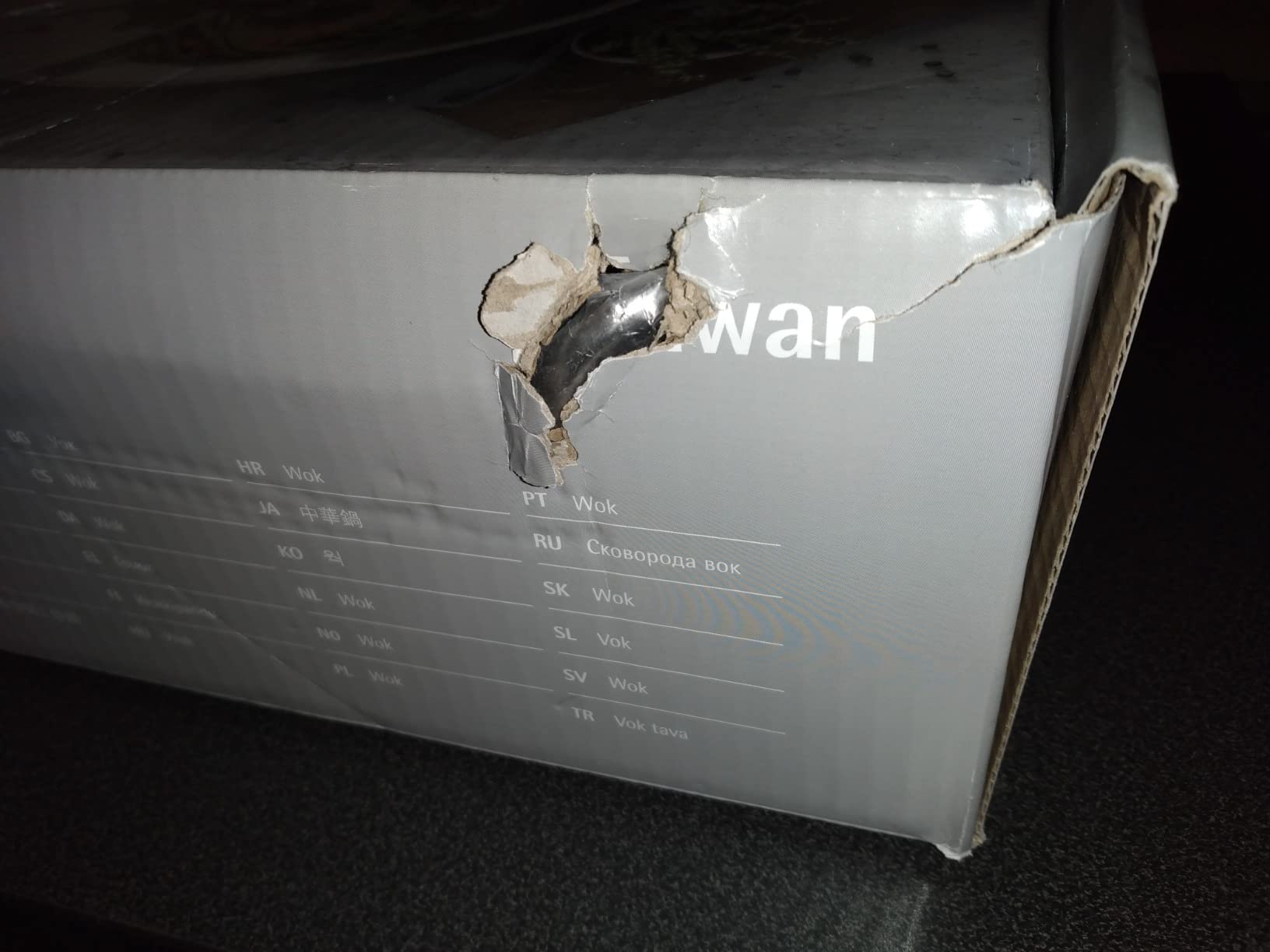 Deckel defekt angekommen