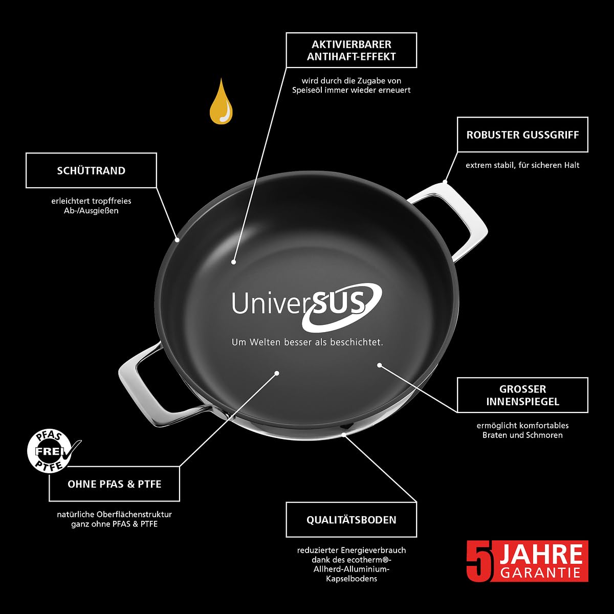 schulte-ufer-astral-schmorpfanne-24-cm-mit-universus-oberfl-che-edelstahl-ohne-p image 5