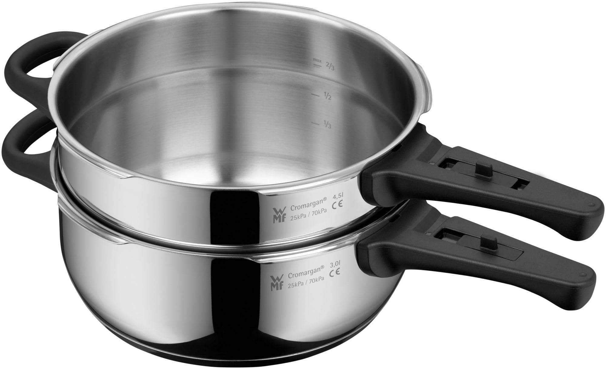 wmf-perfect-schnellkochtopf-set-3-teilig-dampfkochtopf-4-5-l-schnellbratpfanne-3 image 3
