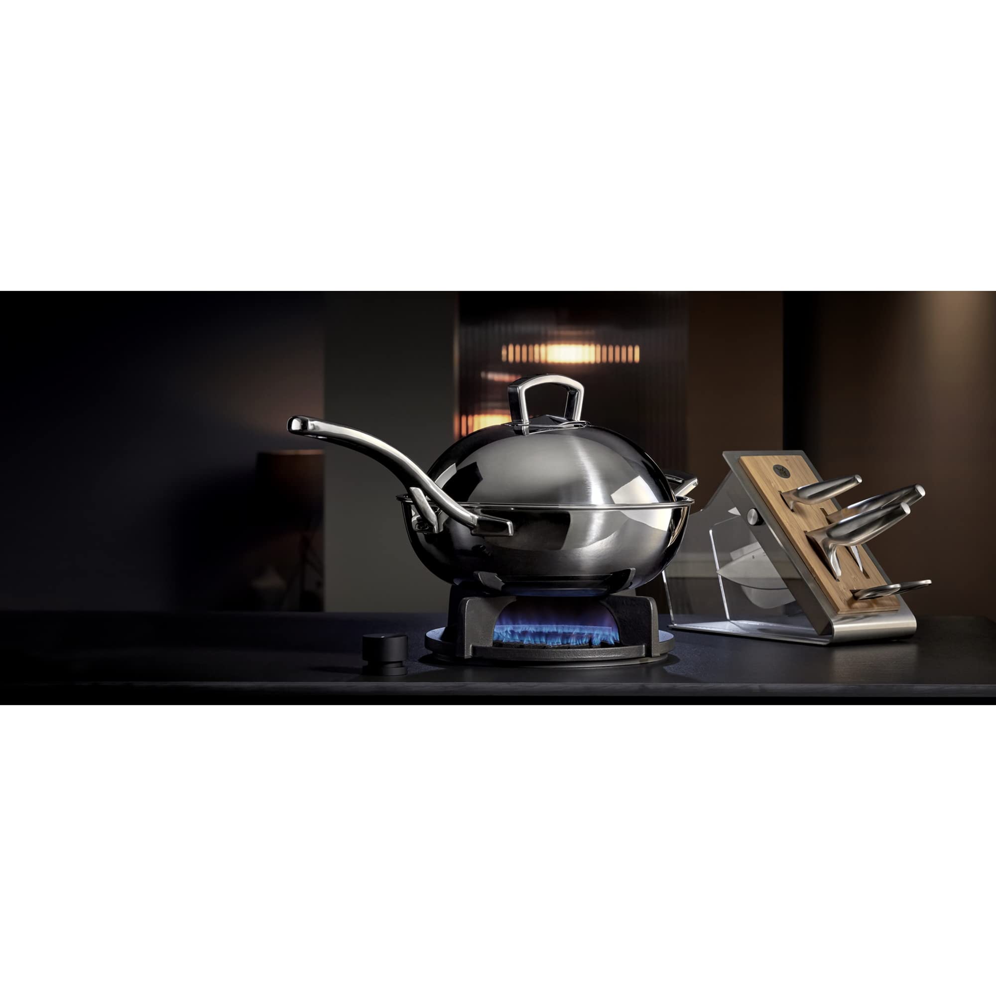 wmf-multiply-wokpfanne-induktion-28-cm-unbeschichtet-wok-mit-metalldeckel-und-wr image 2