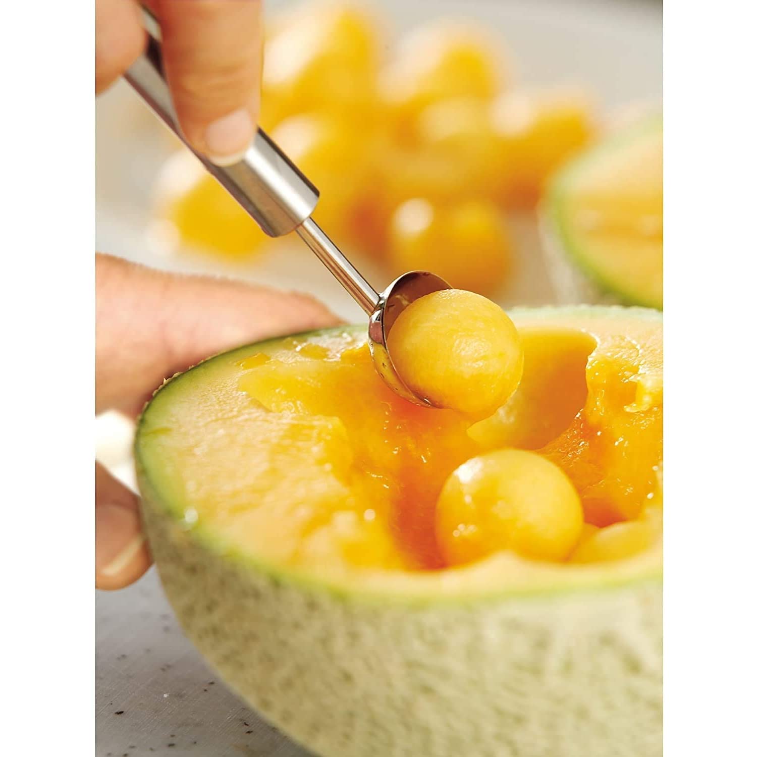 wmf-profi-plus-kugelausstecher-15-cm-melonenausstecher-f-r-obst-und-gem-se-kugel image 2