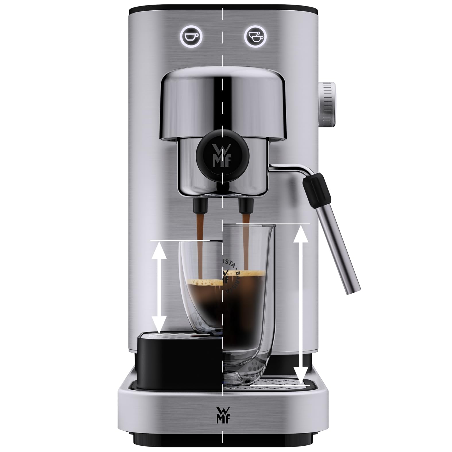 wmf-lono-espressomaschine-siebtr-ger-1350-watt-15-bar-crema-assist-milchaufsch-u image 2