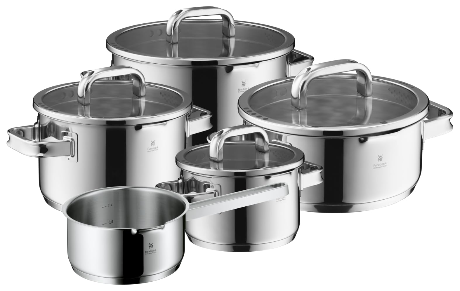 wmf-function-4-advanced-topfset-induktion-5-teilig-cromargan-edelstahl-poliert-g image 1