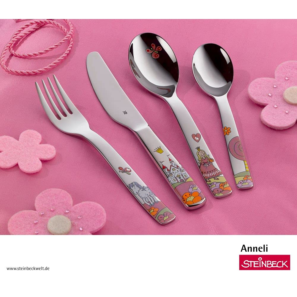wmf-prinzessin-anneli-kinderbesteck-set-4-teilig-kinderbesteck-m-dchen-cromargan image 2