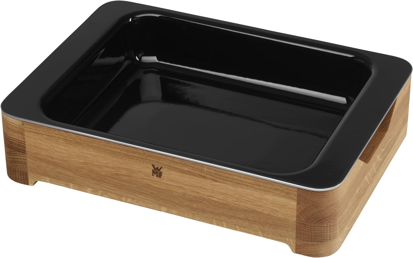 wmf-fusiontec-auflaufform-lasagneform-gro-39-x-30-x-9-cm-mit-holz-servierrahmen- image 2