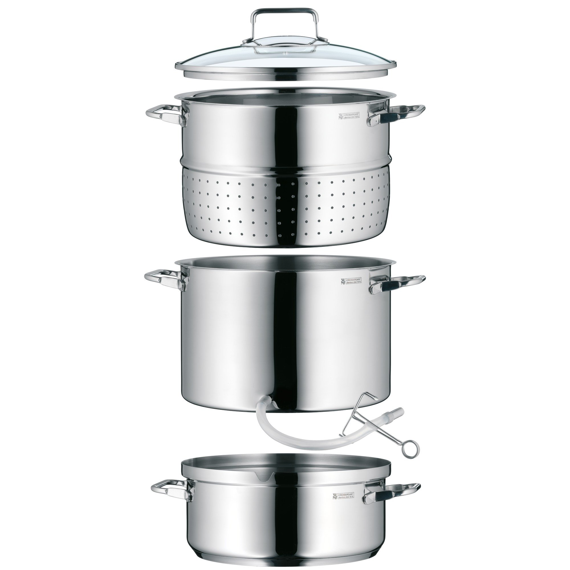 wmf-dampfentsafter-induktion-7-l-fruchtentsafter-mit-glasdeckel-25-cm-cromargan- image 2