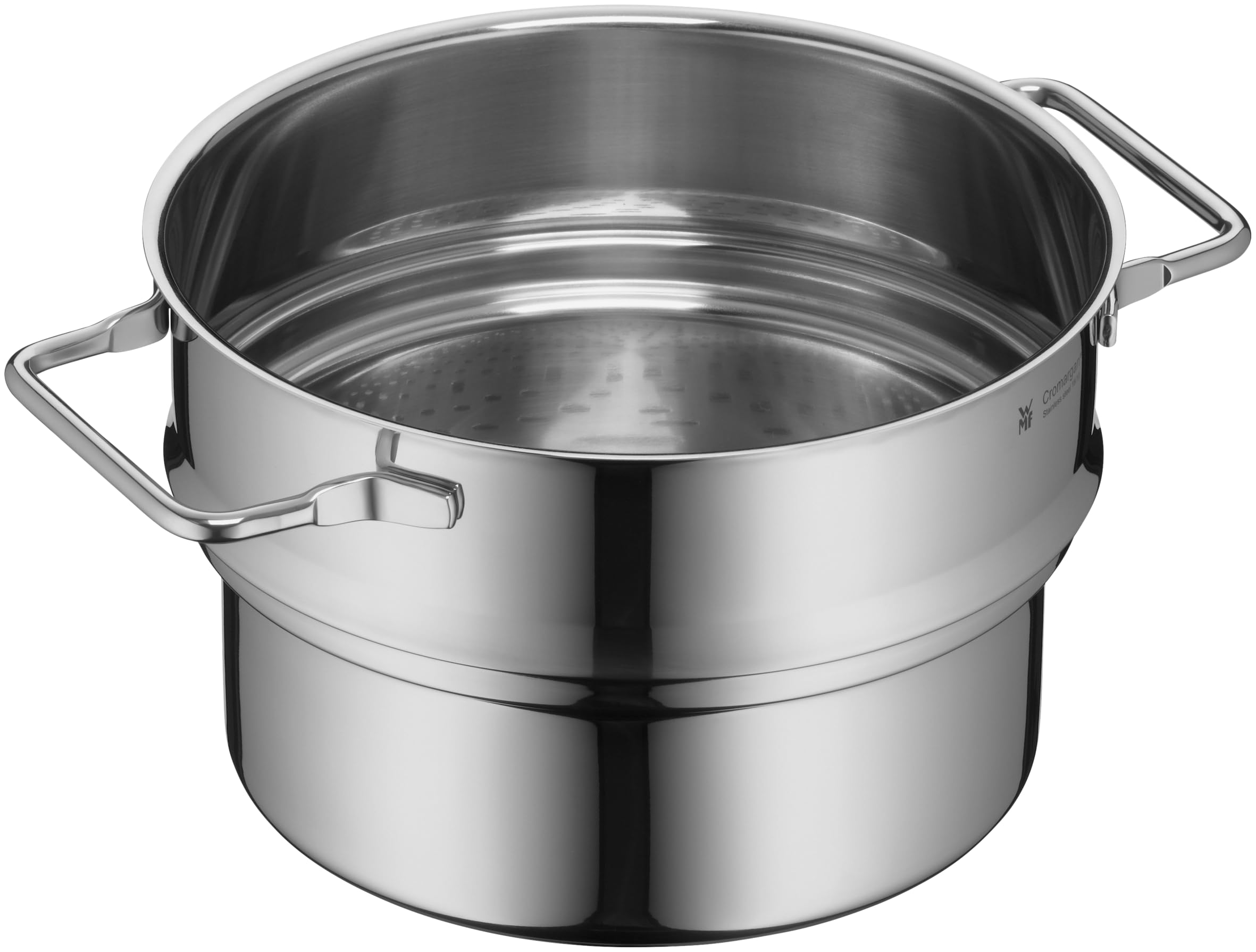 wmf-gem-se-kartoffeld-mpfer-20-cm-dampfgarer-einsatz-f-r-t-pfe-cromargan-edelsta image 1