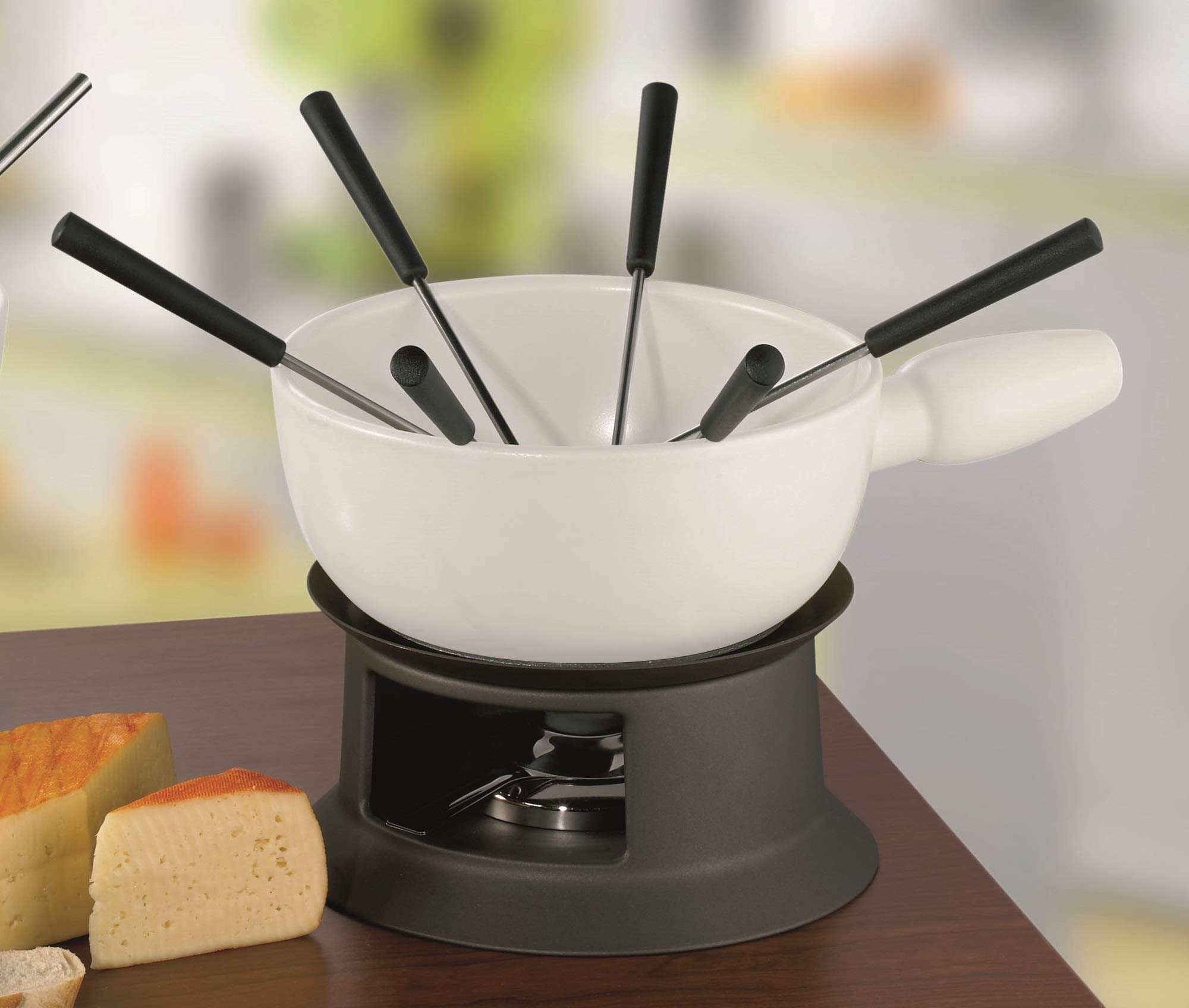 schulte-ufer-k-se-fondue-tessin-20-cm-wei-keramiktopf-mit-w-rmeleitscheibe-6-gab image 2