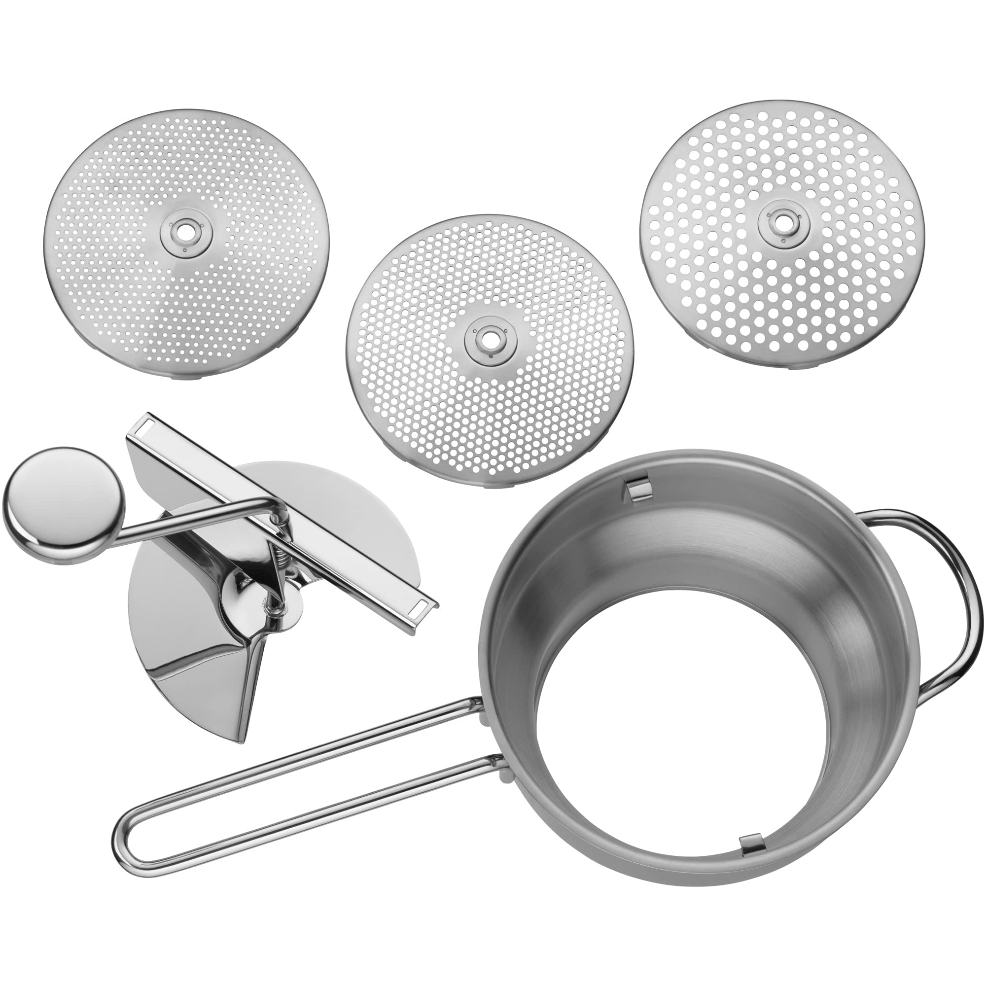 wmf-gourmet-passierm-hle-mit-3-lochscheiben-2-3-5-mm-19-cm-cromargan-edelstahl-p image 7