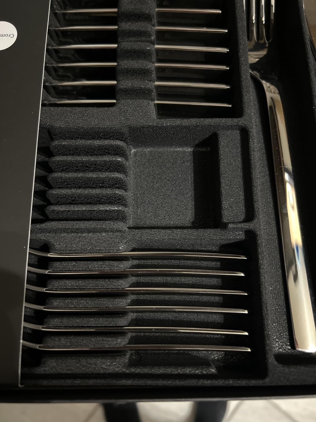 Schönes Besteck mit kleinem Abstrich