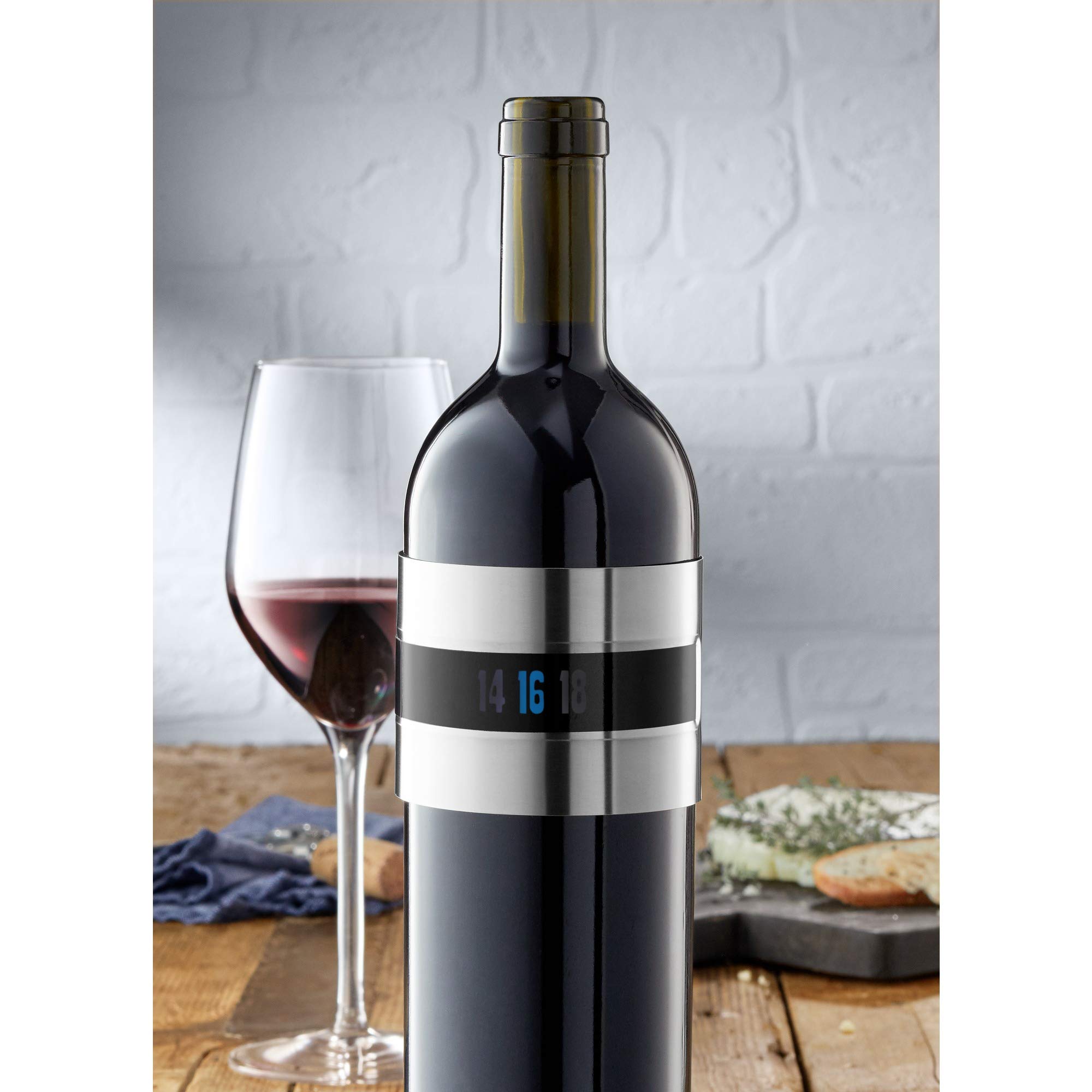 wmf-clever-more-clip-weinthermometer-analog-7-cm-cromargan-edelstahl-f-r-rotwein image 2