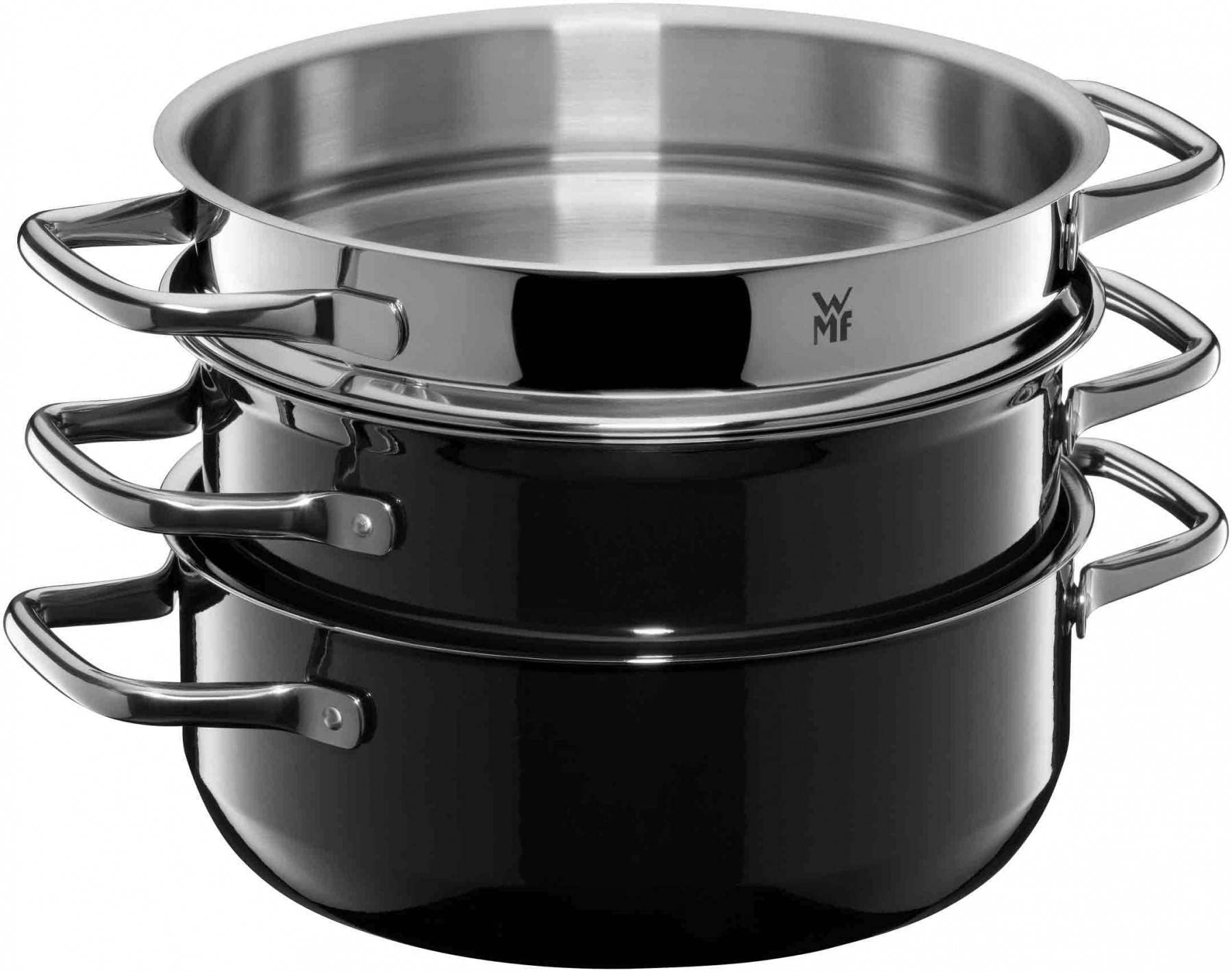 wmf-fusiontec-compact-topfset-3-teilig-mit-d-mpfereinsatz-22-cm-glasdeckel-stape image 3