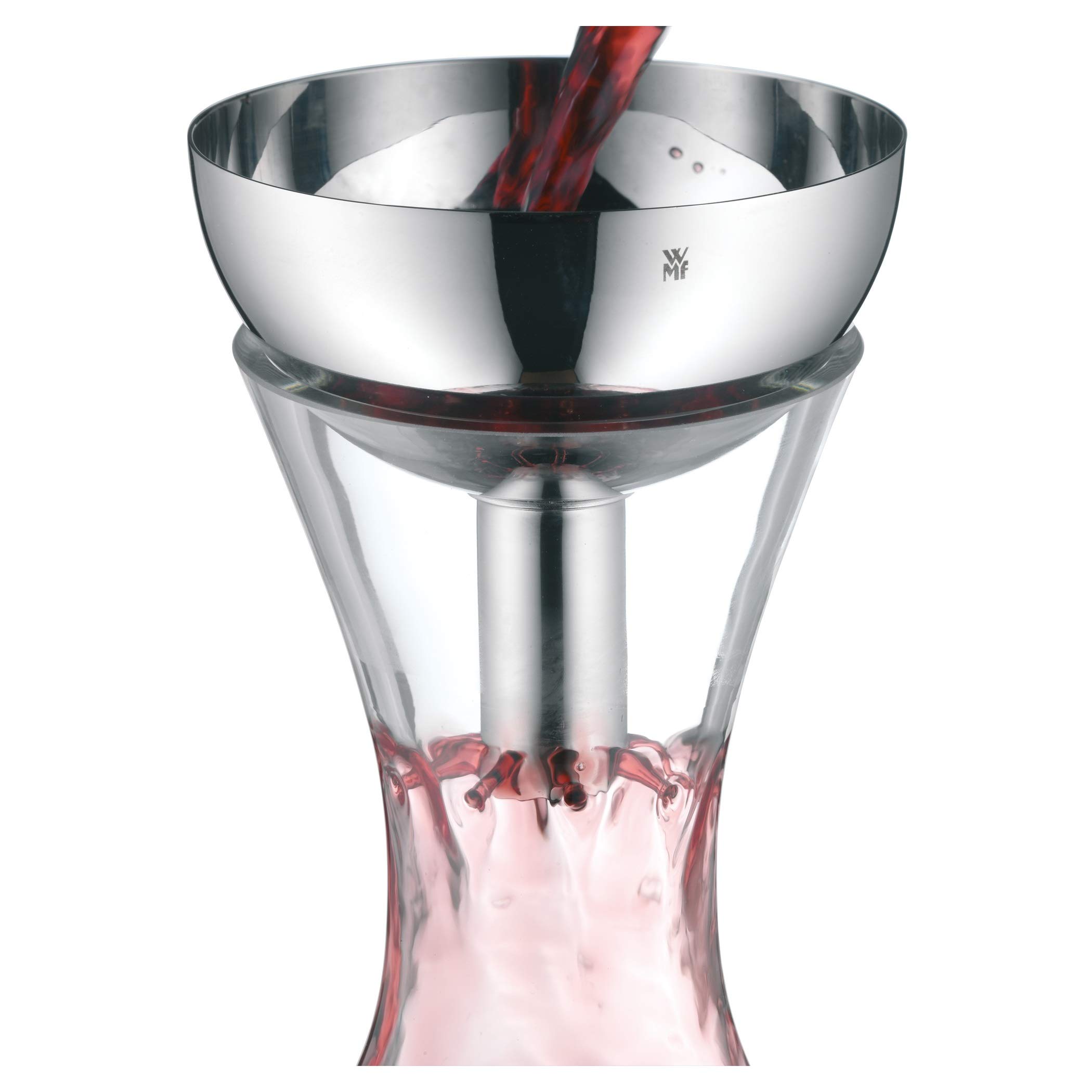 wmf-vino-dekantiertrichter-9-cm-mit-feinen-l-chern-und-sieb-cromargan-edelstahl- image 2