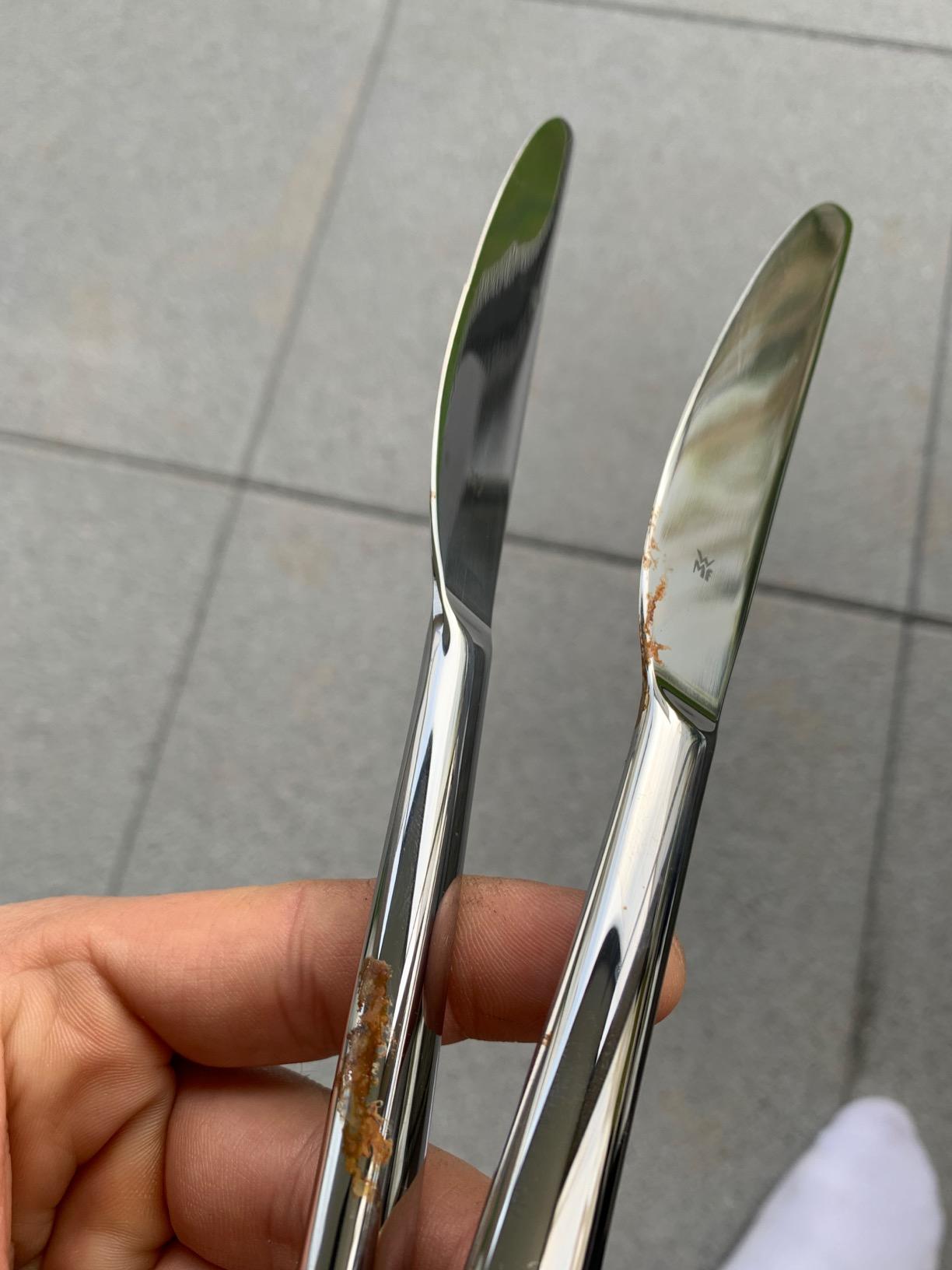 Sehr gutes Set, Messer etwas scharfkantig