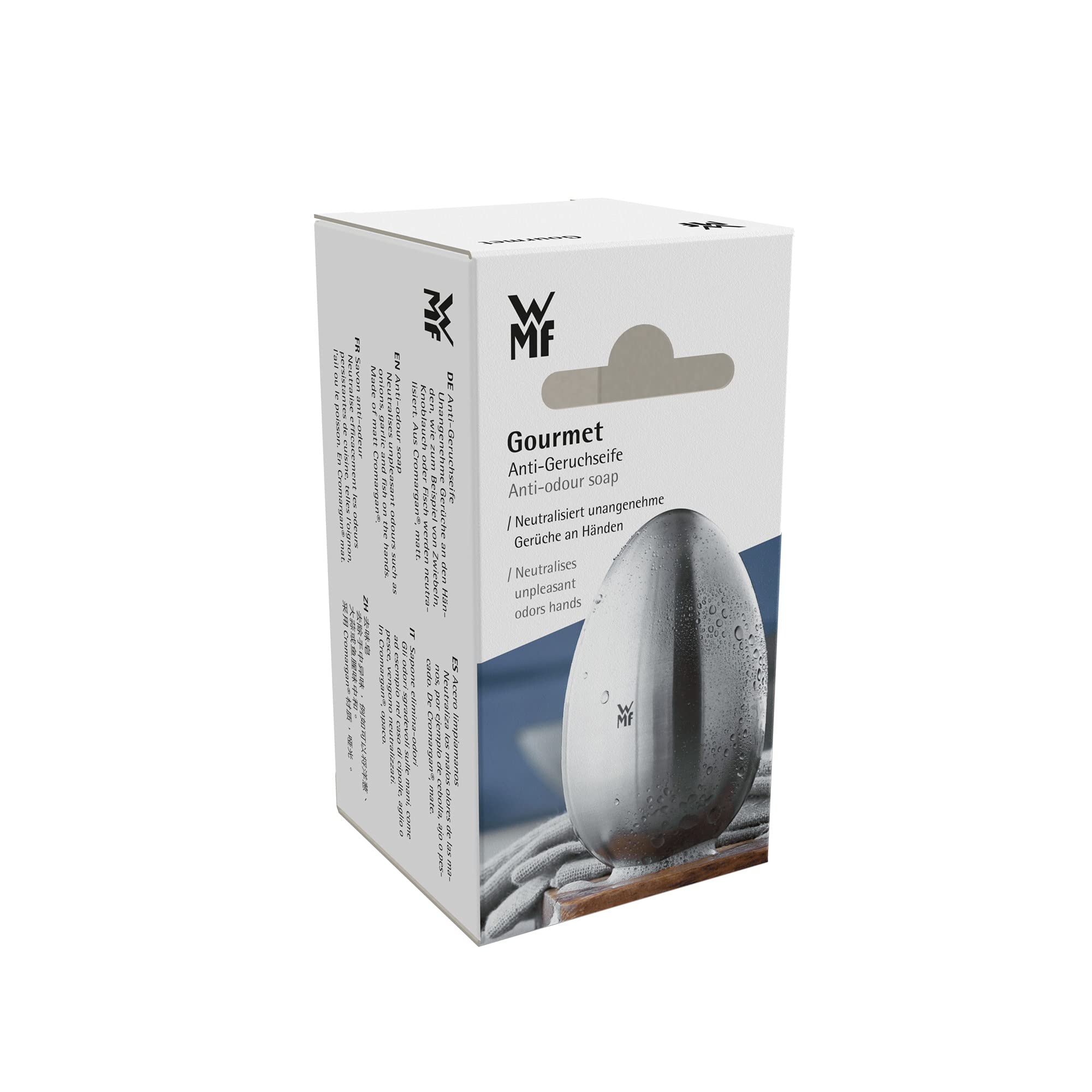 wmf-gourmet-antigeruchseife-7-cm-edelstahlseife-aus-cromargan-poliert-neutralisi image 6