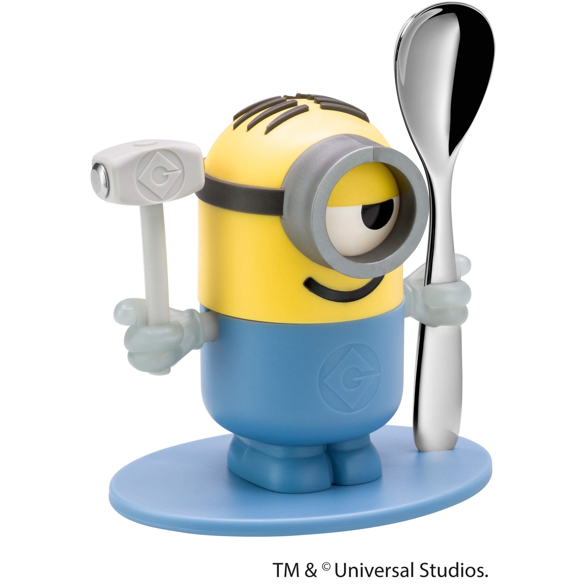 wmf-minions-eierbecher-set-4-teilig-mit-l-ffel-und-salz-und-pfefferstreuer-bpa-f image 3