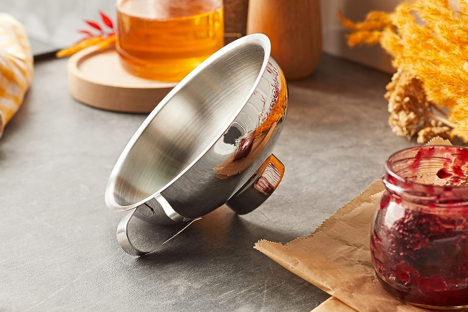 wmf-gourmet-marmeladentrichter-14-cm-edelstahl-einf-lltrichter-cromargan-gro-e-f image 2