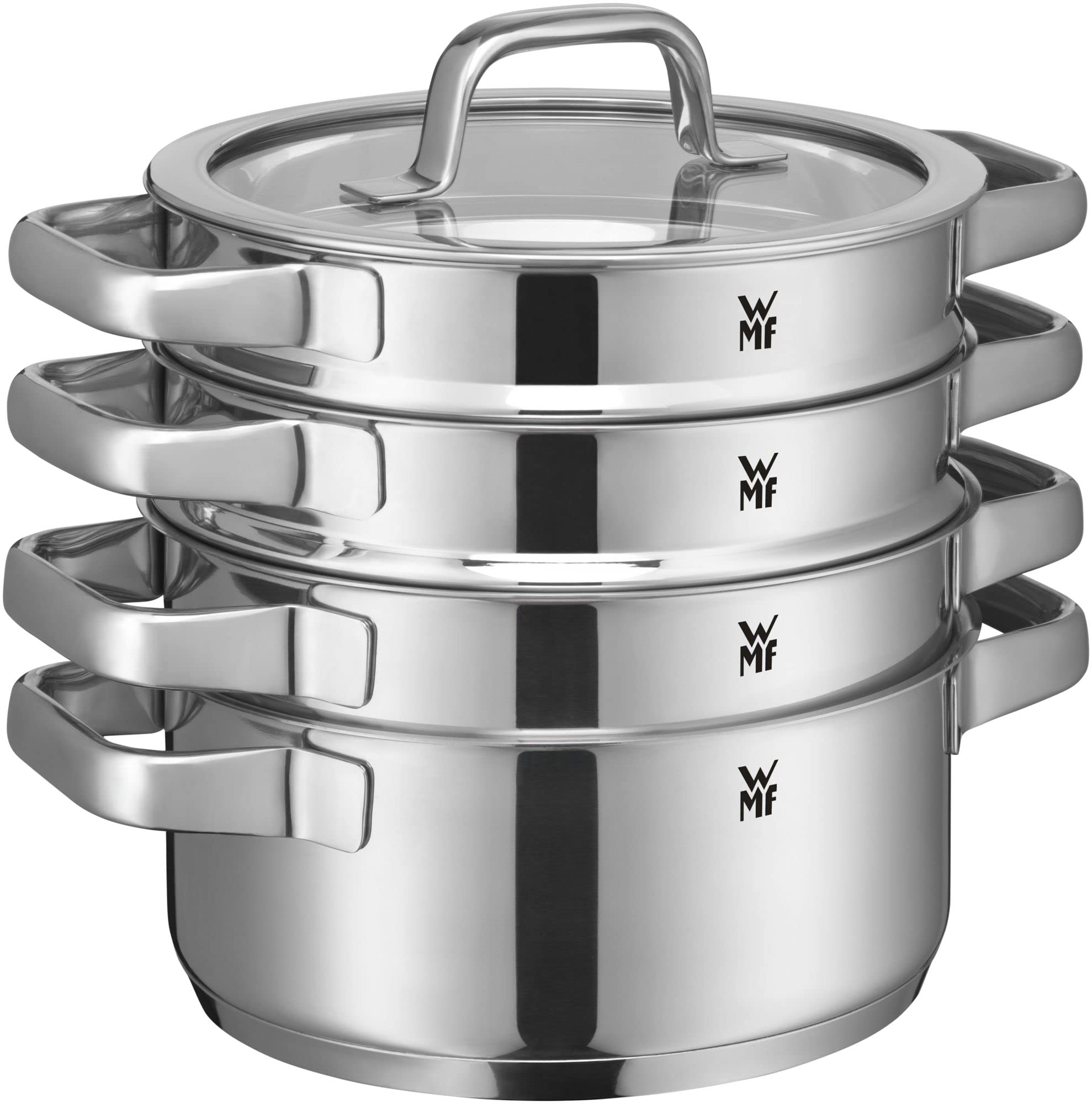 wmf-compact-cuisine-topfset-induktion-4-teilig-kochtopf-set-mit-glasdeckel-croma image 1