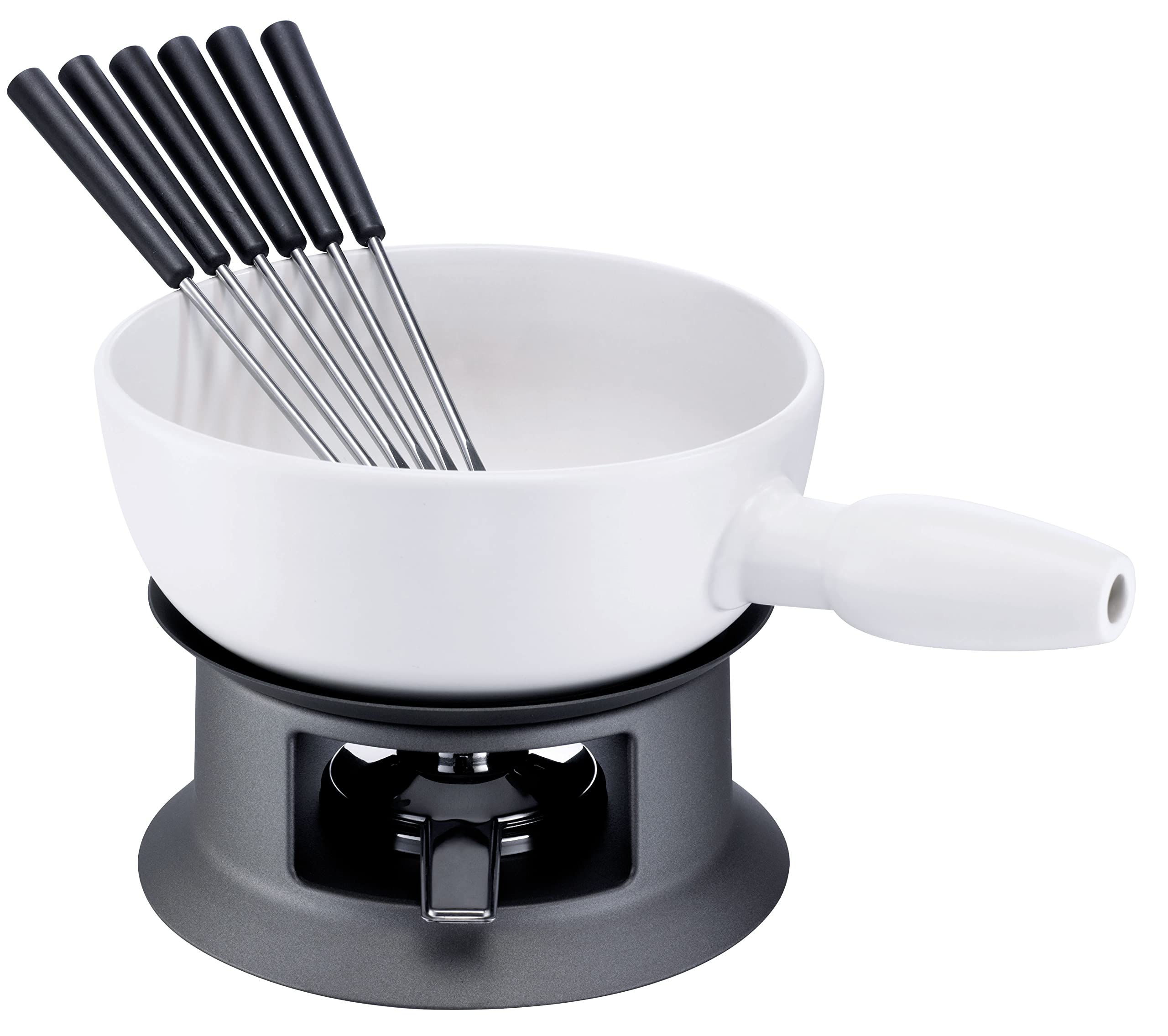 schulte-ufer-k-se-fondue-tessin-20-cm-wei-keramiktopf-mit-w-rmeleitscheibe-6-gab image 1
