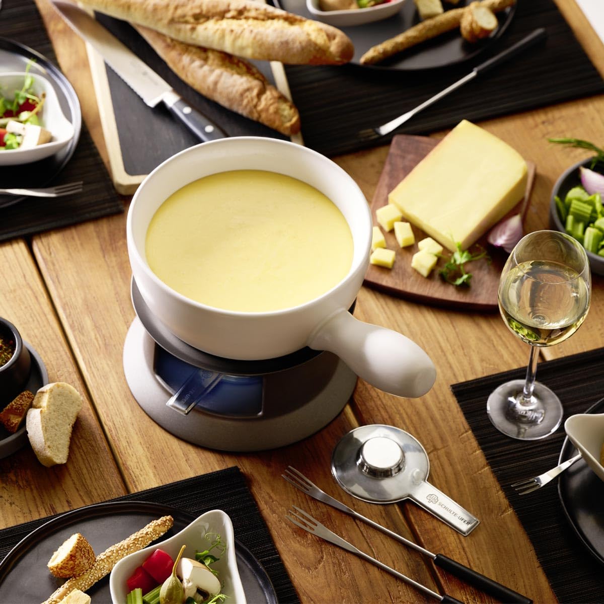 schulte-ufer-k-se-fondue-tessin-20-cm-wei-keramiktopf-mit-w-rmeleitscheibe-6-gab image 5