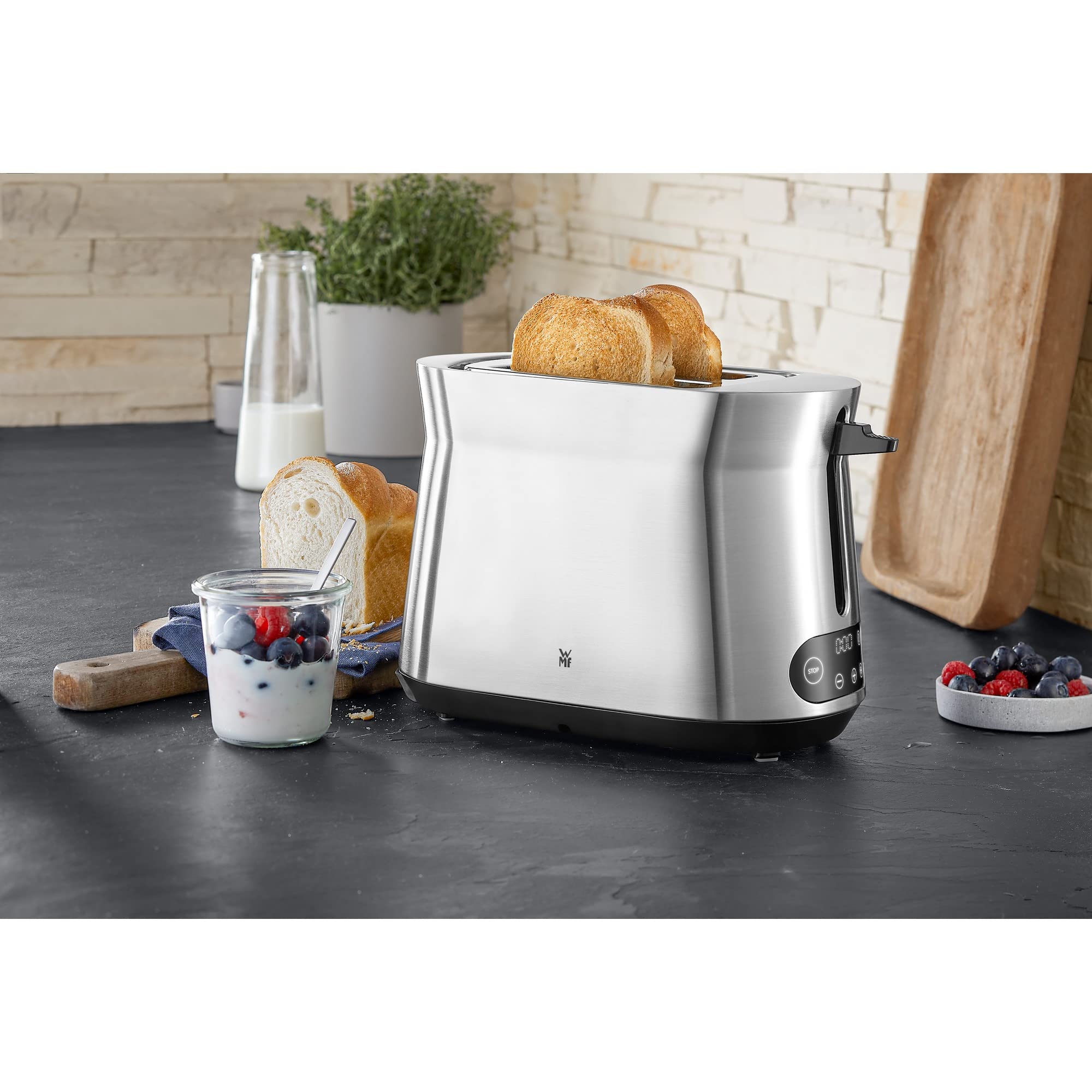 wmf-kineo-toaster-edelstahl-doppelschlitz-f-r-2-scheiben-mit-br-tchenaufsatz-10- image 2
