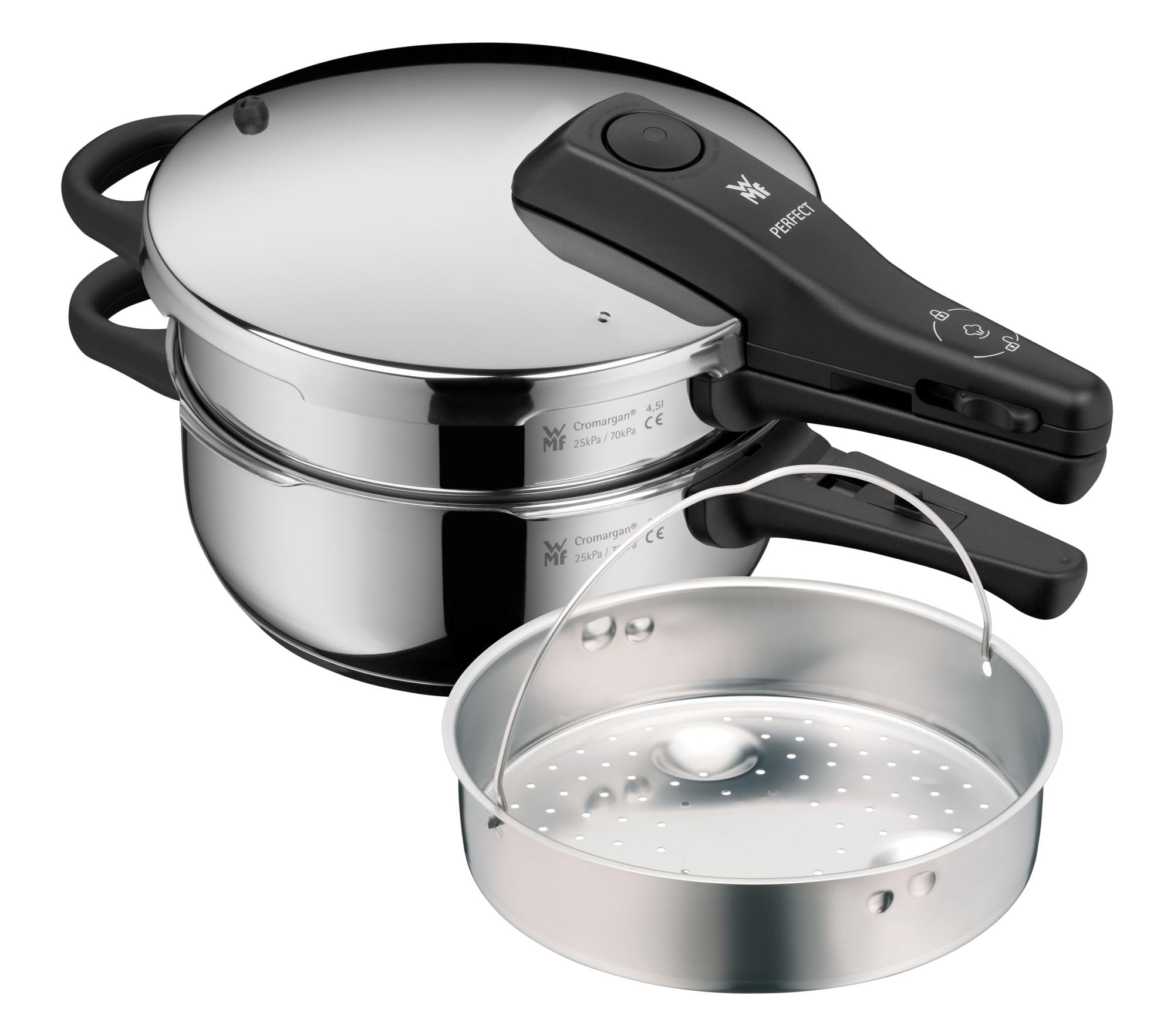 wmf-perfect-schnellkochtopf-set-3-teilig-dampfkochtopf-4-5-l-schnellbratpfanne-3 image 1