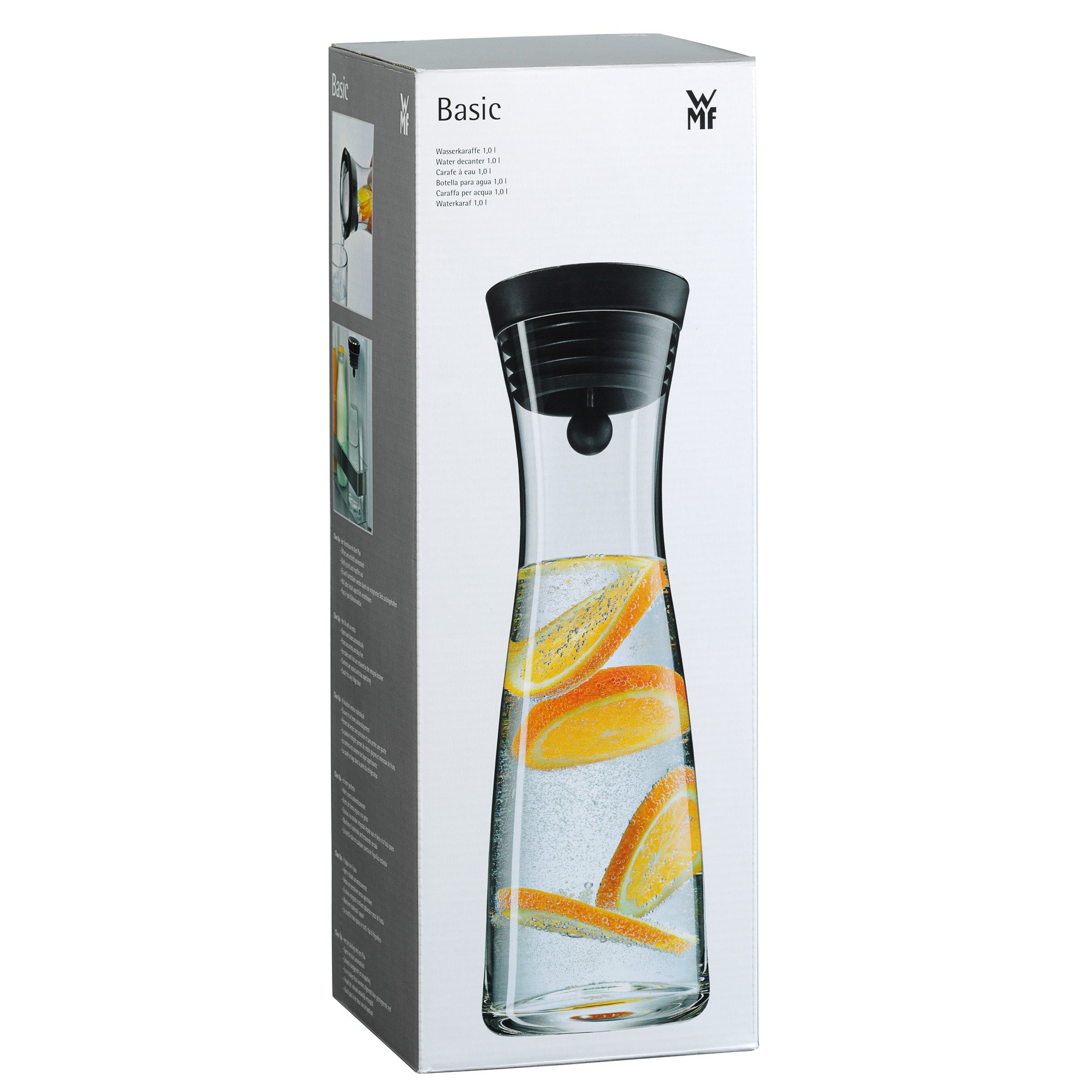 wmf-basic-wasserkaraffe-1-0-l-glas-mit-closeup-verschluss-und-silikondeckel-schw image 6
