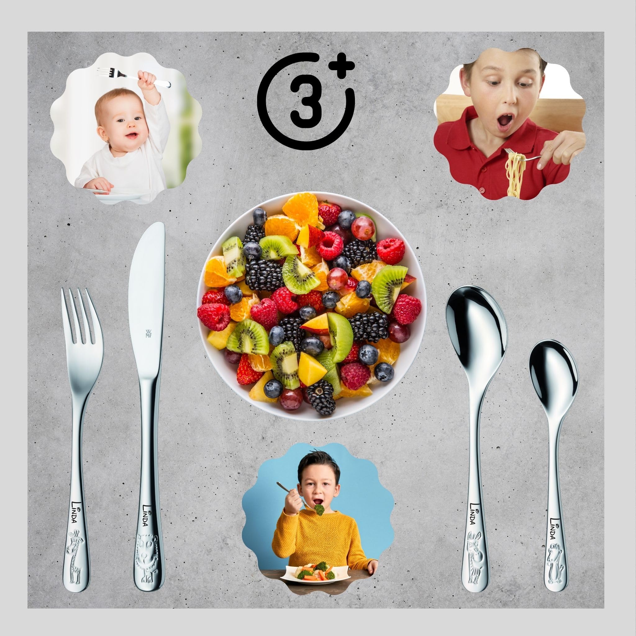 wmf-kinderbesteck-safari-4-teilig-mit-namensgravur-personalisierte-edelstahlbest image 6