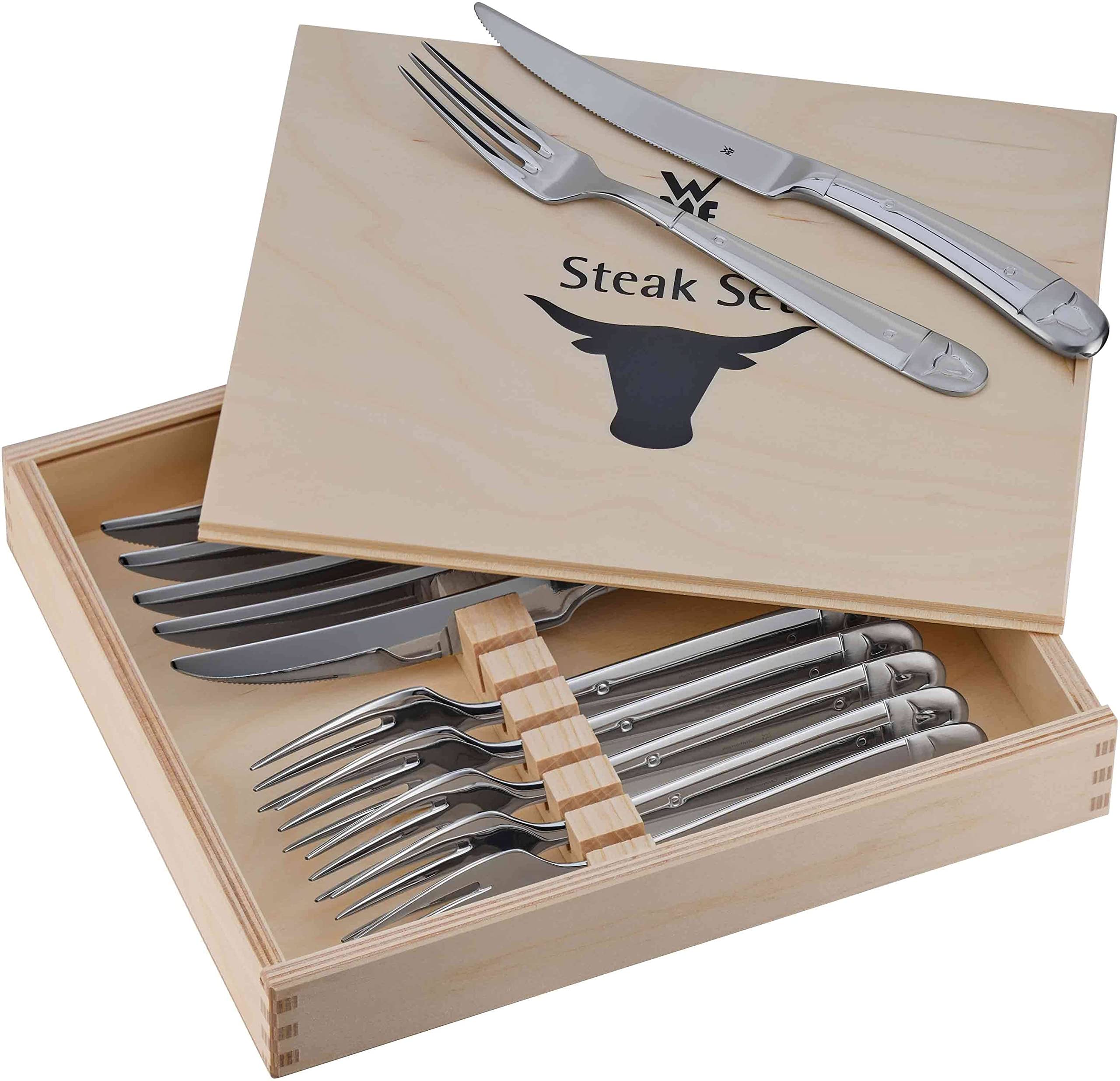 wmf-steakbesteck-12-teilig-f-r-6-personen-steakmesser-mit-wellenschliff-steakgab image 1