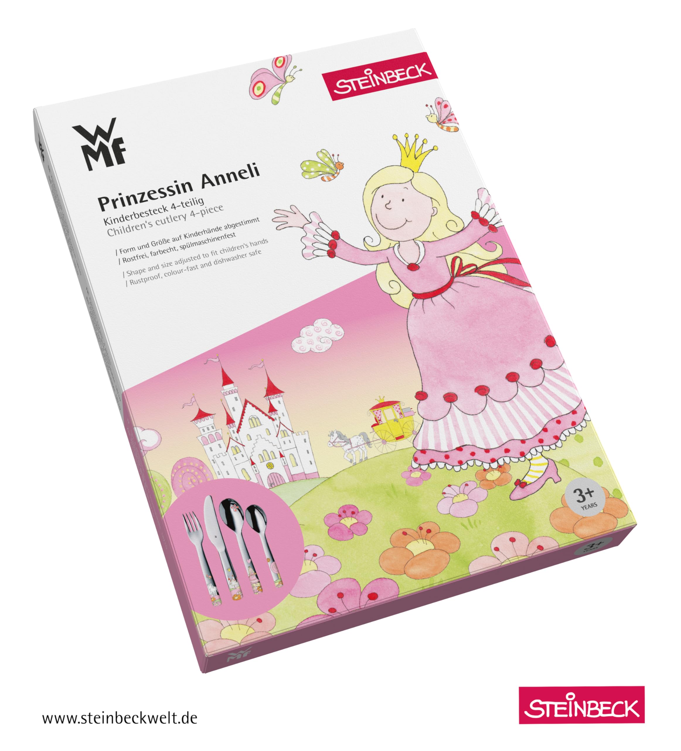 wmf-prinzessin-anneli-kinderbesteck-mit-namensgravur-4-teilig-personalisiertes-e image 4