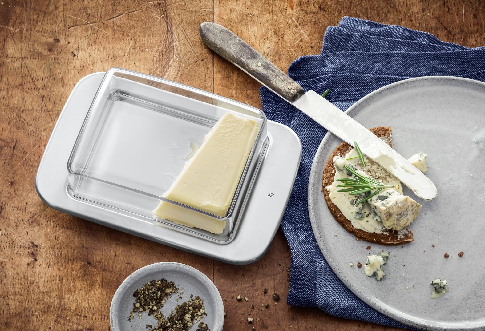 wmf-loft-brunch-butterdose-mit-kunststoffhaube-cromargan-edelstahl-mattiert-11-5 image 3