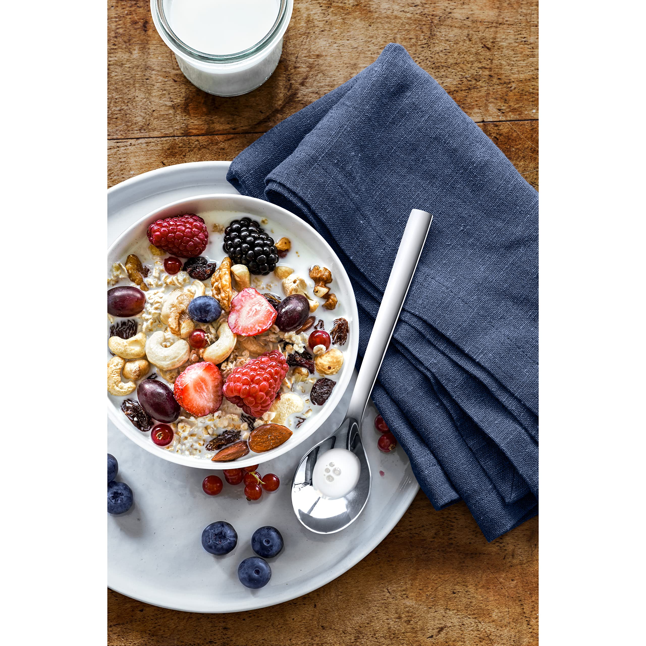 wmf-nuova-m-slil-ffel-set-2-teilig-16-5-cm-joghurt-und-m-sli-l-ffel-aus-cromarga image 2